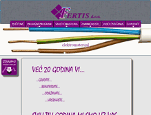 Tablet Screenshot of fertis.hr